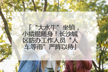 “大水牛”坐镇，小撬棍随身！长沙城区防办工作人员“人车等雨”严阵以待