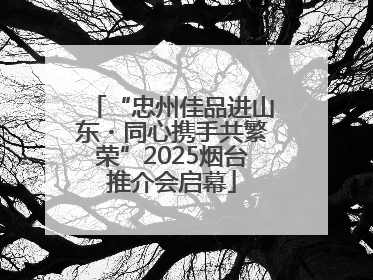 “忠州佳品进山东・同心携手共繁荣”2025烟台推介会启幕