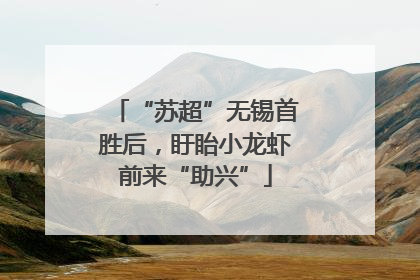 “苏超”无锡首胜后，盱眙小龙虾前来“助兴”