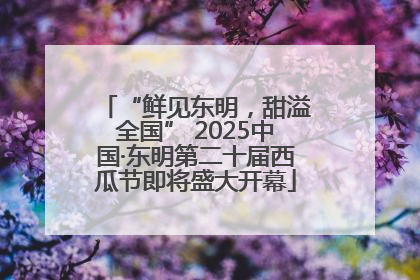 “鲜见东明，甜溢全国” 2025中国·东明第二十届西瓜节即将盛大开幕