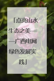 点亮山水生态之美——广西电网绿色发展实践