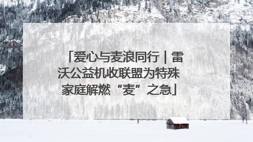 爱心与麦浪同行｜雷沃公益机收联盟为特殊家庭解燃“麦”之急