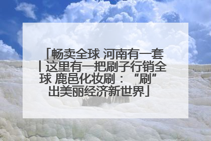 畅卖全球 河南有一套丨这里有一把刷子行销全球 鹿邑化妆刷：“刷”出美丽经济新世界