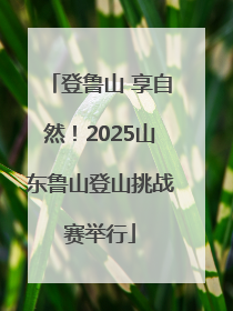 登鲁山 享自然！2025山东鲁山登山挑战赛举行