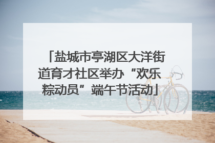 盐城市亭湖区大洋街道育才社区举办“欢乐粽动员”端午节活动
