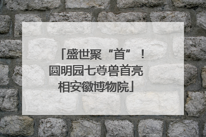 盛世聚“首”！圆明园七尊兽首亮相安徽博物院