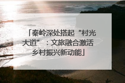 秦岭深处搭起“村光大道”：文旅融合激活乡村振兴新动能