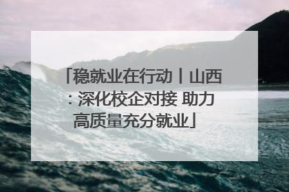 稳就业在行动丨山西：深化校企对接 助力高质量充分就业