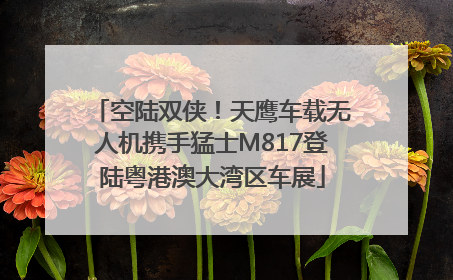 空陆双侠！天鹰车载无人机携手猛士M817登陆粤港澳大湾区车展