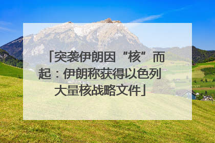 突袭伊朗因“核”而起：伊朗称获得以色列大量核战略文件