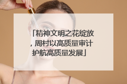 精神文明之花绽放，周村以高质量审计护航高质量发展