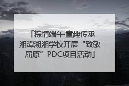 粽情端午·童趣传承 湘潭湖湘学校开展“致敬屈原”PDC项目活动