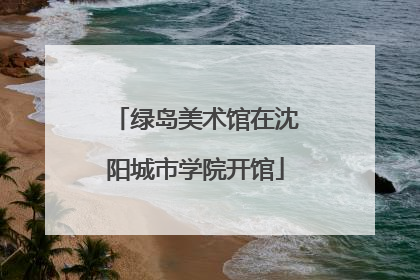 绿岛美术馆在沈阳城市学院开馆