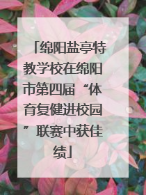 绵阳盐亭特教学校在绵阳市第四届“体育复健进校园”联赛中获佳绩