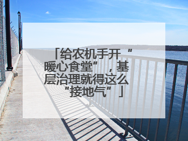 给农机手开“暖心食堂”，基层治理就得这么“接地气”