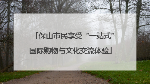 保山市民享受“一站式”国际购物与文化交流体验