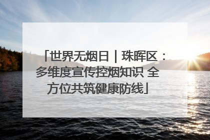 世界无烟日｜珠晖区：多维度宣传控烟知识 全方位共筑健康防线