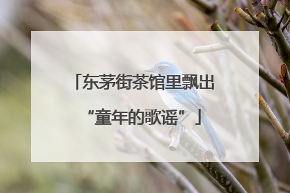 东茅街茶馆里飘出“童年的歌谣”