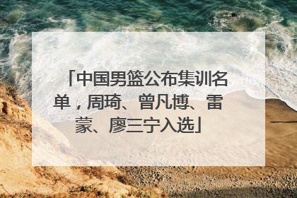中国男篮公布集训名单，周琦、曾凡博、雷蒙、廖三宁入选