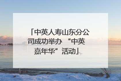 中英人寿山东分公司成功举办 “中英嘉年华”活动