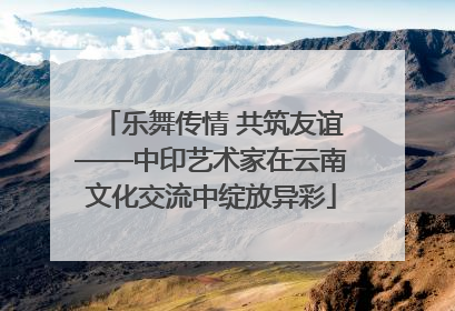 乐舞传情 共筑友谊——中印艺术家在云南文化交流中绽放异彩