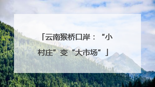 云南猴桥口岸：“小村庄”变“大市场”