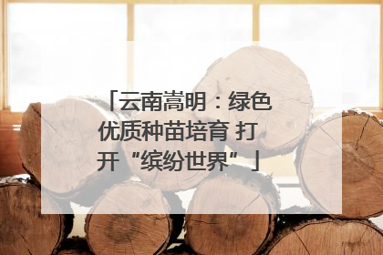 云南嵩明：绿色优质种苗培育 打开“缤纷世界”