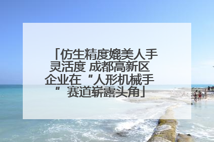 仿生精度媲美人手灵活度 成都高新区企业在“人形机械手”赛道崭露头角