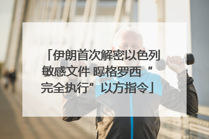 伊朗首次解密以色列敏感文件 曝格罗西“完全执行”以方指令