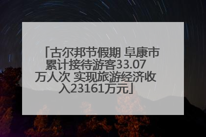 古尔邦节假期 阜康市累计接待游客33.07万人次 实现旅游经济收入23161万元
