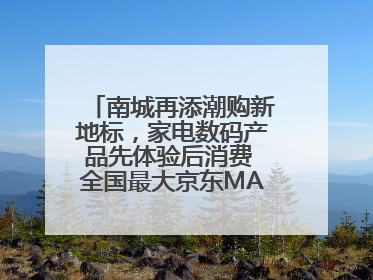 南城再添潮购新地标，家电数码产品先体验后消费 全国最大京东MALL开业