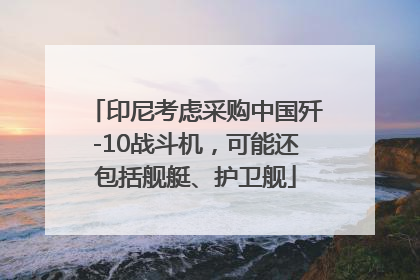 印尼考虑采购中国歼-10战斗机，可能还包括舰艇、护卫舰