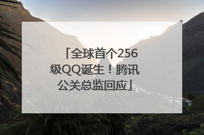 全球首个256级QQ诞生！腾讯公关总监回应
