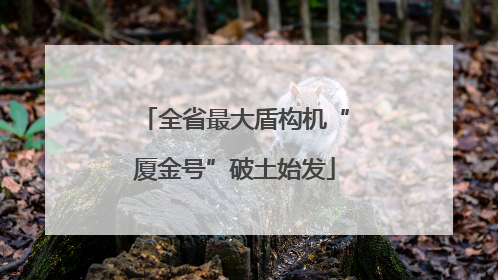 全省最大盾构机“厦金号”破土始发