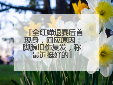 全红婵退赛后首现身，回应原因：脚腕旧伤复发，称最近挺好的