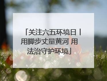 关注六五环境日丨用脚步丈量黄河 用法治守护环境