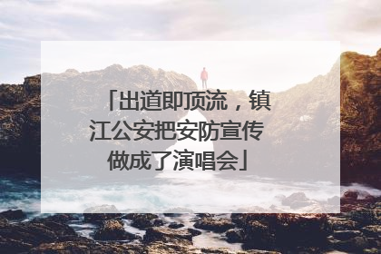 出道即顶流，镇江公安把安防宣传做成了演唱会