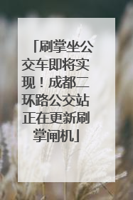 刷掌坐公交车即将实现！成都二环路公交站正在更新刷掌闸机