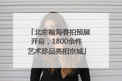 北京翰海春拍预展开幕，1800余件艺术珍品亮相京城