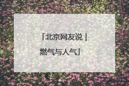 北京网友说｜燃气与人气
