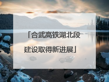 合武高铁湖北段建设取得新进展
