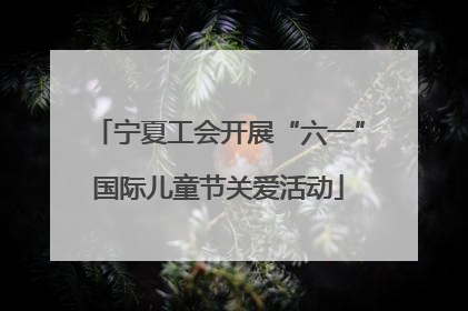 宁夏工会开展“六一”国际儿童节关爱活动