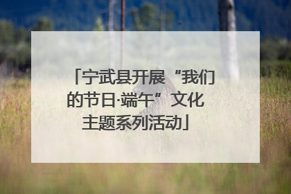 宁武县开展“我们的节日·端午”文化主题系列活动