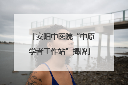 安阳中医院“中原学者工作站”揭牌