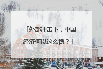 外部冲击下，中国经济何以这么稳？