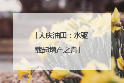 大庆油田：水驱载起增产之舟