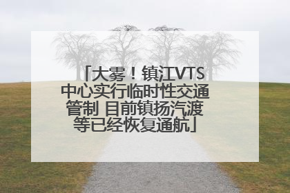 大雾！镇江VTS中心实行临时性交通管制 目前镇扬汽渡等已经恢复通航