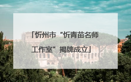忻州市“忻青苗名师工作室”揭牌成立