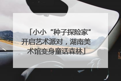 小小“种子探险家”开启艺术派对，湖南美术馆变身童话森林