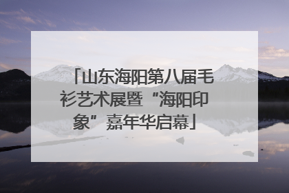 山东海阳第八届毛衫艺术展暨“海阳印象”嘉年华启幕